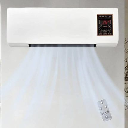 Electric Heater Jp Plug Low Noise Timer Adjustable Dual Use Portable Wall Mounted Air Conditioner for Bathroom Indoor Office