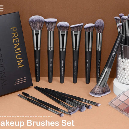 MAANGE Professional Gift Box 25 Pieces Makeup Brushes Kit Face Eye Beauty Brushes For Foundation Conceal Eyeshadow Contour Brush