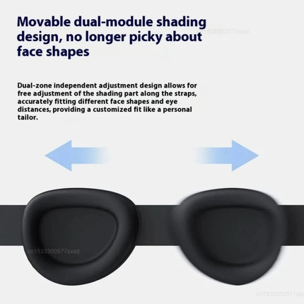 Dreamlight 3D Travel Eye Mask Sleep Blackout 3D Stereoscopic Aid Portable Adjustable Concave Molded Sleeping Eye Mask