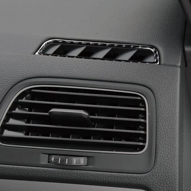 For Volkswagen Golf 7 GTI MK7 2013-2019 Carbon Fiber Gear Shift Air Outlet Window Lift Dashboard Suit Trim Car Interior Sticker