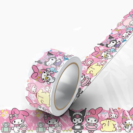 Sanrio Hello Kitty Kuromi Hand Account Labels Baking Decorative Stickers Cartoon Anime  Envelope DIY Sealing Stickers Kids Gift