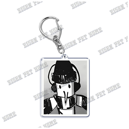 Goodnight Punpun Oyasumi Punpun Key Chain Keychains Ring for Accessories Bag Graffiti Pendant Keyring Jewelry Fans Gifts