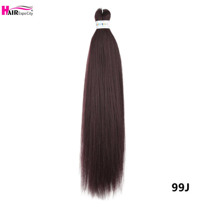 Easy Braids 26Inch Synthetic Jumbo Braids Hair Extensions Ombre Colorful Braiding Hair Pre Stretched Hair Expo City
