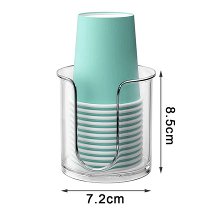 Acrylic Disposable Paper Cups Holder Cosmetic Cotton Storage Rack Bathroom Mouthwash Cup Dispenser Makeup Table Organizer