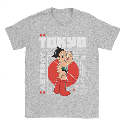 Astro Boy Manga Anime T-Shirt Mighty Atom Astroboy Clothing Novelty Short Sleeve Tee Men Women T-Shirt Parent-child Adults Children