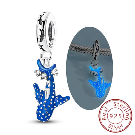 Original 925 Sterling Silver Charms Beads Crown Football Trophy Carp Cat Charms Fit Bracelet Bangle Necklace Woman Jewelry Gift