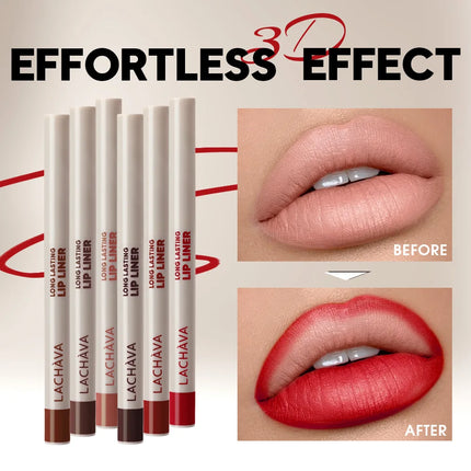 1pc Matte lip liner pen, long-lasting water and sweat resistant, twisted design - easy to apply, suitable for all skin types