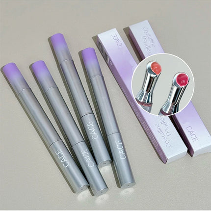 CACE Mirror Watery Crystal Jelly Lipgloss Lasting Moisturizing Lipstick Clear Lip Gloss Glass Lip Glaze Cosmetics Lip Stain Tint