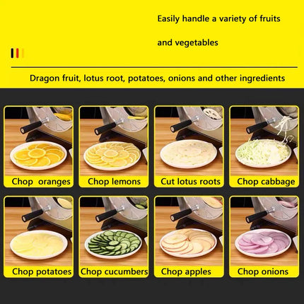 Manual Home Stainless Slicer Commercial Ultrathin Chip Machine Fruit Cutting Machine Lemon Slicer Kitchen Sausage Cabbage Slicer