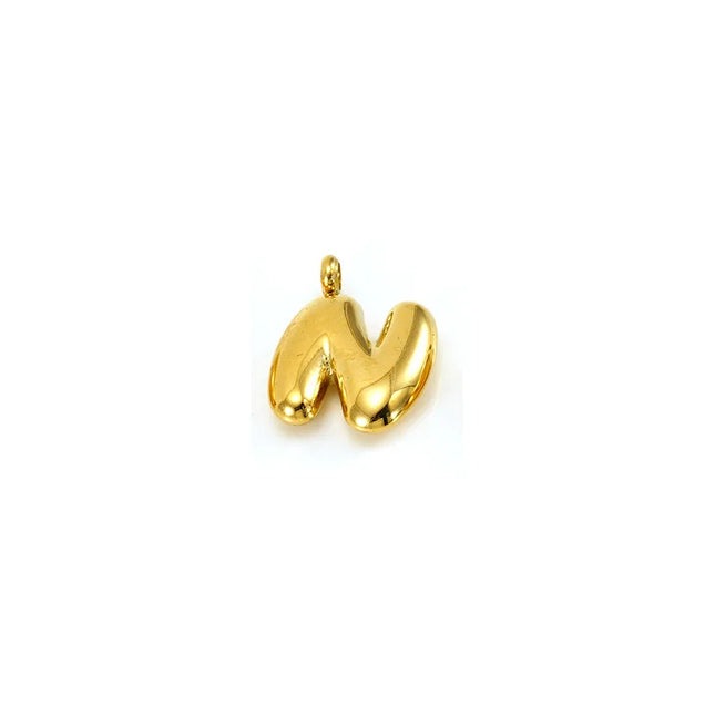 2026 new Bohemian style stainless steel gold-plated letter pendant necklace with personalized and fashionable letters to choose