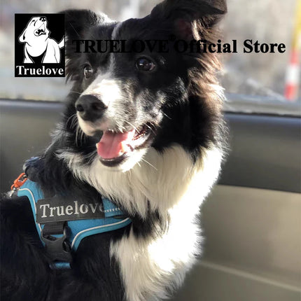 Truelove Dog Harness No-Pull Reflective Stitching Night Visibility Outdoor Adventure Big Dog Harness Match Puppy Vest TLH5753