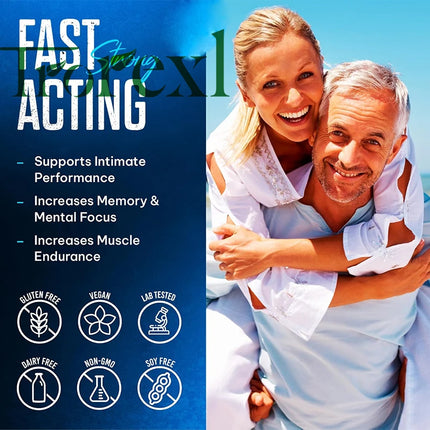 TonicBluPro Blue Pills Male Enhancing Supplements Support Stamina & Energy, Natural Oyster & Ginseng Tablets