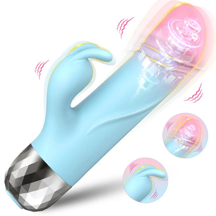 Powerful Rabbit Vibrator for Women Clit Stimulator G Spot Dildo Vibrating Vagina Massager Female Masturbation Sex Toys for Adult