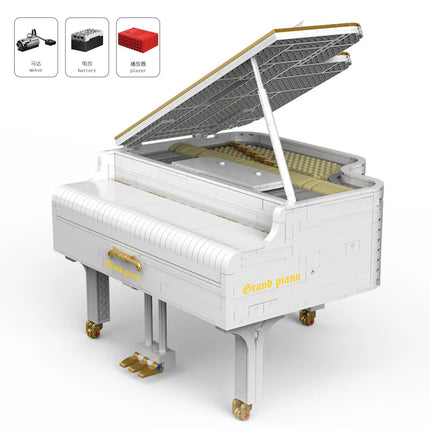 XQGQ01 MOC-13192 Creative Toys The 21323 App Control Motorized Playable Grand Piano Set Kids Toys Building Blocks Christmas Gift