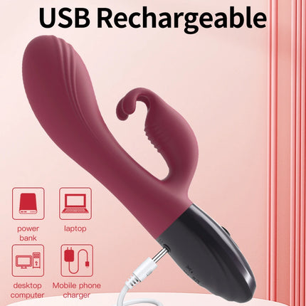 12 Modes Vagina Rabbit Vibrator for Women G-Spot Vibrator Clitoris Stimulator Female Masturbation Adult Goods Sex Toy for Women