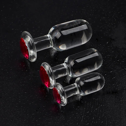 Vaginal Stimulation female Butt Plug Big Glass Anal Plug Dildo Bead G-Spot Adult Sex Toys for Women Men Masturbator butt plugs