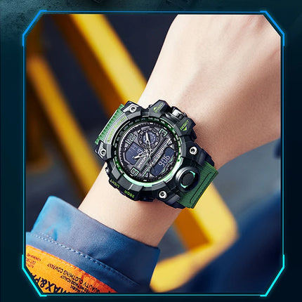 SANDA G style New Men's Watch 50M Waterproof Sports Military Quartz Watch For Male Electron Digital Wristwatch Reloj De Hombre