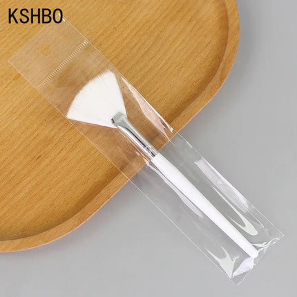 3PCS Face DIY Mask Brush Set Soft Applicator Brushes Makeup Tools Includes Soft Fan Facial Brushes Acid Applicator Brush