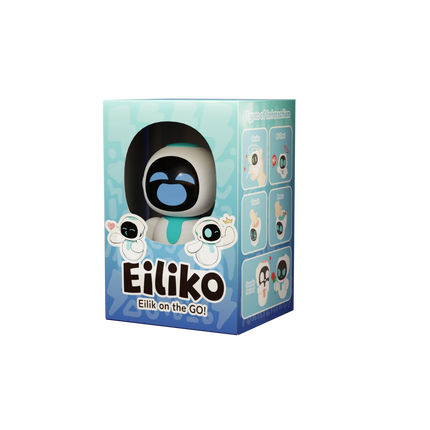 ENERGIZE LAB Eiliko Aquamarine Your Tiny AI Charm Robot That Matches Every Daily Outfit,Fun Electronic Pendant Toys,for Couples