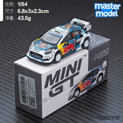 MINI GT 1:64 Subaru Impreza WRC Rally Car 1998 Monte-Carlo 3rd Place No 3 Blue Diecast Collectible Model Car for Car Enthusiasts