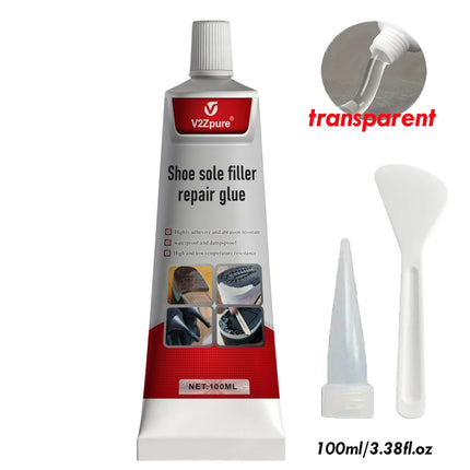 Shoe Repair Glue Kit White/Black Sole Waterproof Quick Drying Filling Repair Adhesive Wear-resistant Sealant Crack Repair Agent