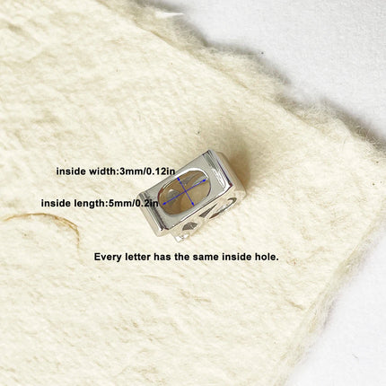Unique Real 925 Sterling Silver Old English Letter A-Z Initial Charm Pendant For Women Girls Men Spiriti Jewelry Gift For Friend