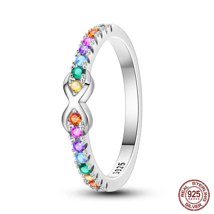 Fashion Original Luminous Firefly Rings 100% 925 Silver Eternal Heart-Shaped Zircon Rings Fine Wedding Engagement Jewelry Gifts