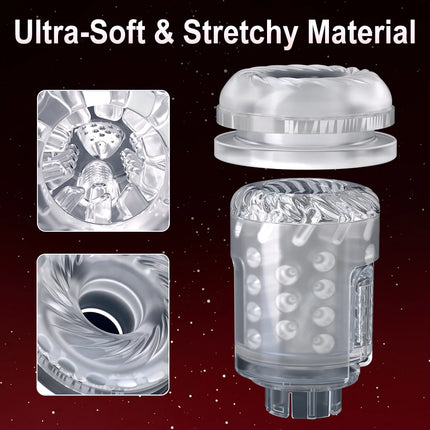 APP Control Electric Rotary Telescopic Tongue Licking Male Hands-Free Masturbation Device Penis Exercise Plane Cup Adult Toys
