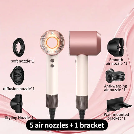 High Wind Home Negative Ion Silent Hair Dryer 1700W Intelligent Sensing Easy Hair Care Say Goodbye to Hot Hair Troubles