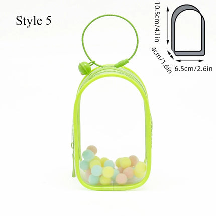2023 Plush Doll Storage Pouch Transparent Mystery Box Storage Fashion Thicken Keychain Bag Classic Cute Doll Bag Keychain Wallet