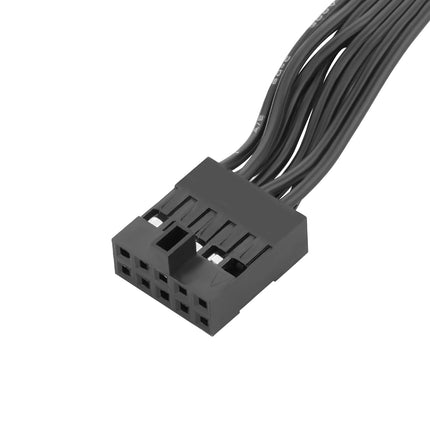 RGEEK 30cm Motherboard External Power Switch HDD LED Restart Button Extension Power Cable for PC Case Chassis PCI Baffle
