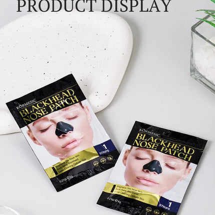 Unisex Blackhead Remove Mask Bamboo Charcoal Shrinking Pore Nose Deep Cleaning Mask Improve Rough Skin Acne Treatment Skin Care