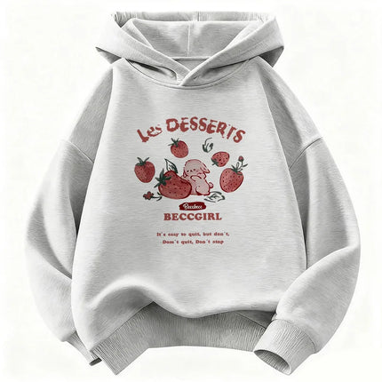 Funny Strawberry Fashion Y2k Hoodie Kids 90s Children's Sweatshirt Hoody Casual Hoodies for Boys Girls Clothes