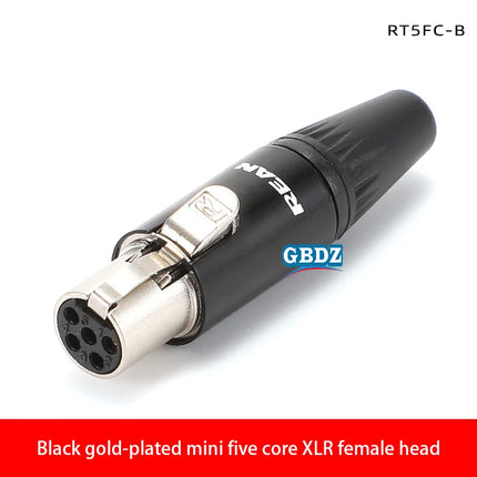 Tiny XLR Cable Connector Male Female 3 4 5 Pin Mini XLR Plug/ Male Socket RT5MP  Wireless Bodypack Headphone Microphone Jack