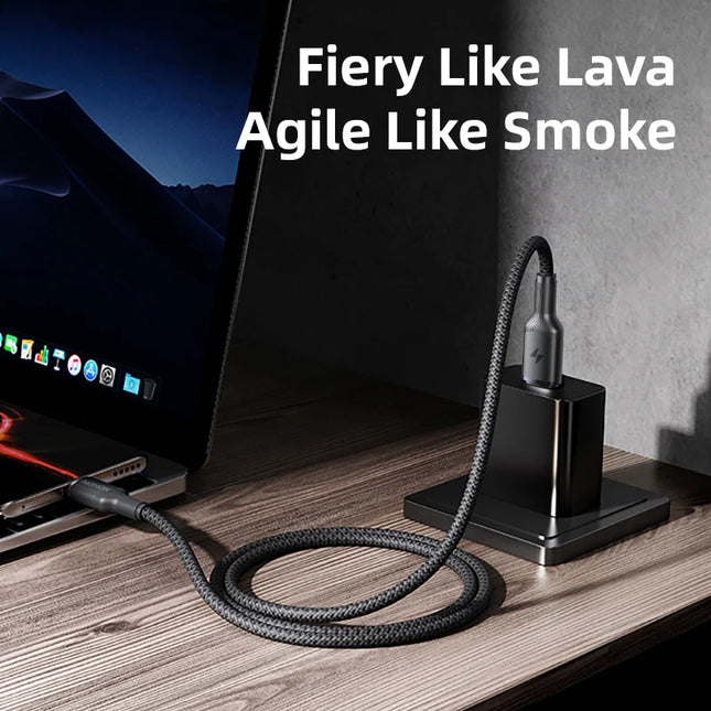 NOHON New 60W Braided USB-C to Type-C Cable for Macbook Samsung Xiaomi USB-C Cable PD Fast Charging Charger Type-C Wire Cord