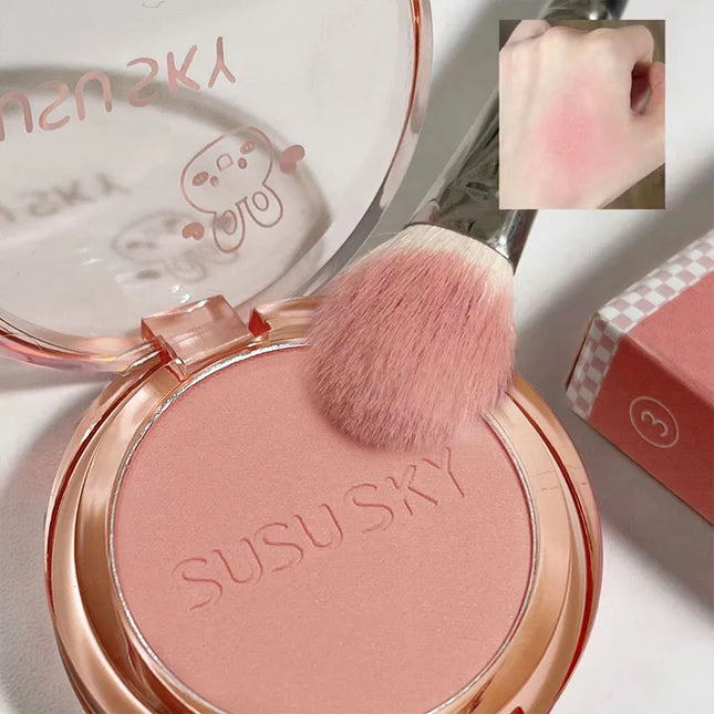 SUSU SKY Rabbit Monochrome Blush Matte Matte Long-lasting Color Not Easy to Fly Whitening Rouge