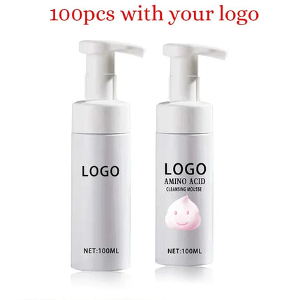 Custom Logo Camellia Cleansing Mousse Private Label 100ml Moisturizer Powerful Makeup Remover Foaming Amino Acid Unisex Cleanser