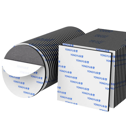 10X Double Sided Adhesive Pads,Heavy Duty Mounting Tape 3mm Thickness Pre-Cut Foam Tape,Super-Sticky Black Strong Pads Rectangle