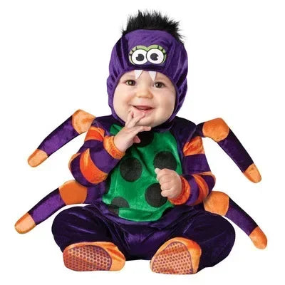 2024 New Arrival High Quality Baby Boys Girls Halloween Dinosaur Costume Romper Kids Clothing Set Toddler Co-splay Triceratops