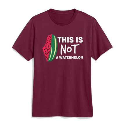 This Is Not A Watermelon T-Shirt Palestine Collection Palestine Flag Shirt Men Women Unisex Cotton Tops Peaceful Sweatshirt