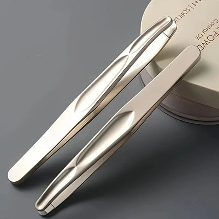 1pc Premium Round Head Tweezers for Eyebrow & Facial Hair Removal Seamless Clips, Short Hair Precision Easy Combing for Eyebrows