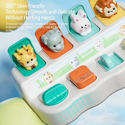 Baby Hide and Seek Mechanism Box Early Education Puzzle Toy Pop Up Switch Box Baby Finger Flexibility Cognitive Exercise