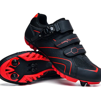 Mountain Bike Shoes Men's Cycling Shoes MTB Shoes Quick Ratchet Buckle Compatible with SPD System Pedal for Indoor and Outdoor Mo