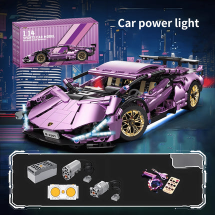 New Building Blocks Roadster Technology 1:14 Racing Roadster building blocks Assembly brick vehicle toy gift for boys