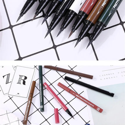 Professional Fast Dry Smooth Waterproof Eyeliner Pencils Eyes Brown Black Color Pigments Liquid Eye Liner Pen Make Up Tools