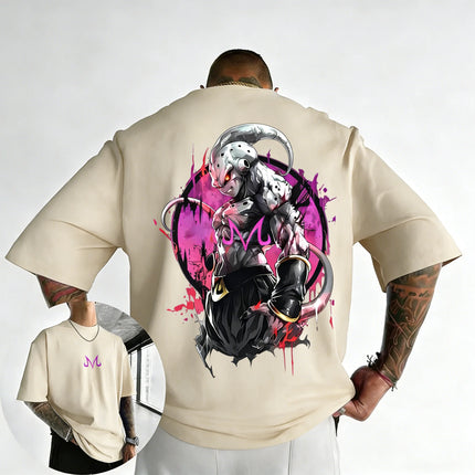 2026 New Dragon Ball Anime T-shirt 2026 Summer New Majin Buu Printed Men's and Women's Trendy Versatile Casual Short Sleeve Top