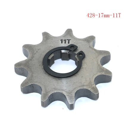 Front Engine 428# 10T 11T 12T 13T 14T 15T 16T 17T 18T 19T Teeth 17mm 20mm Chain Sprocket With Retainer Plate Locker