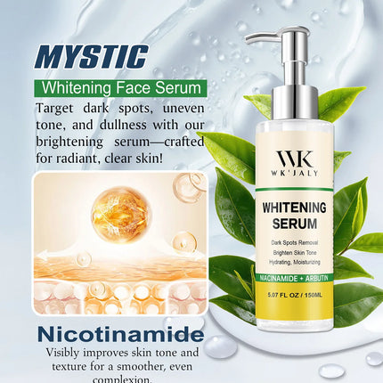 WK JALY Whitening, Black Spots Removal Serum, With Niacinamide, Arbutin, Remove Melanin, Freckles, Even Skin Tone, for All Skin