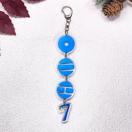 1/7Pcs Korean K-Pop Fan Boy Band Bangtan Boys Keychain Accessories Acrylic Charms Pendant For Bag Key Holder Backpack Decoration