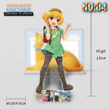 Loen Anime Peripheral Store Higurashi When They Cry HD Characters Acrylic Stand Model Plate Desk Ornaments Collect Charm Gifts